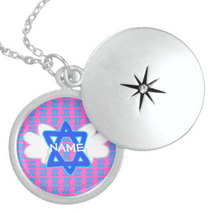 CUSTOMIZABLE Star of David locket necklace