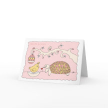 Customizable Star Tortoise Easter Card