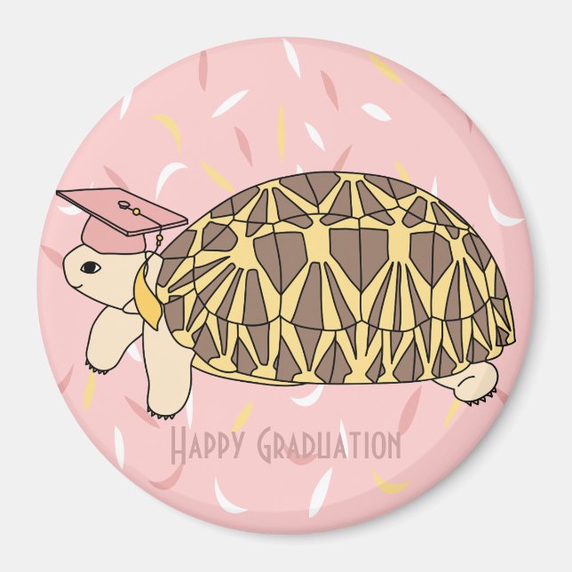 Customizable Star Tortoise Graduation Magnet 1 (Front)