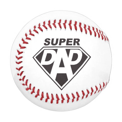 Customizable Stencil Super Dad Baseball