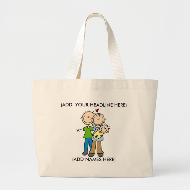 Customizable Stick Family Bag (Front)