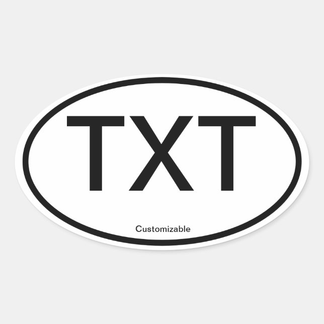 Customizable Sticker [hometown sticker] (Front)