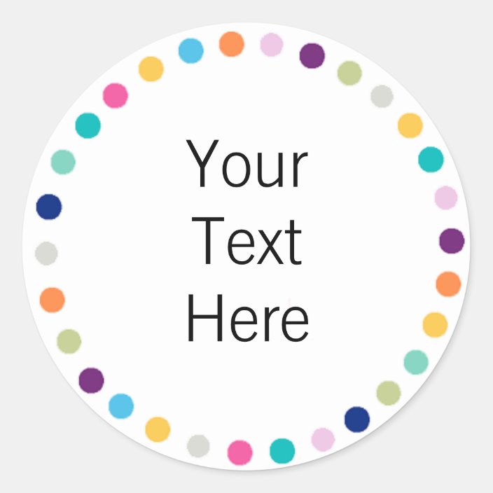 Customizable Sticker Modern Dots | Zazzle.com