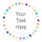Customizable Sticker Modern Dots