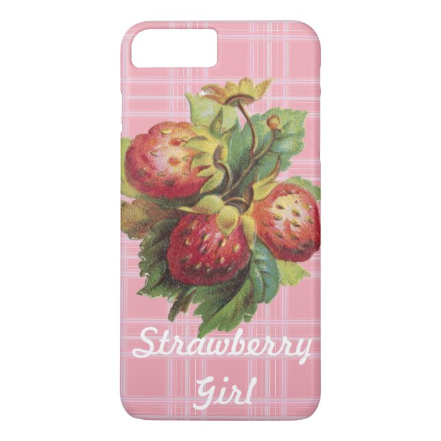 Customizable Strawberry Girl Case-Mate iPhone Case (Back)