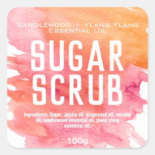 Customizable Sugar Scrub Label