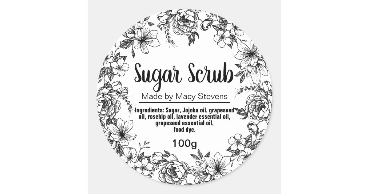 customizable-sugar-scrub-label-zazzle