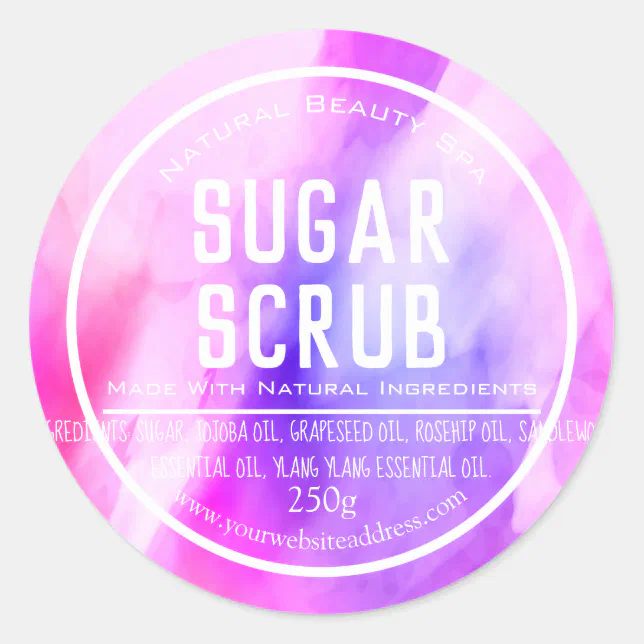 Customizable Sugar Scrub Label | Zazzle