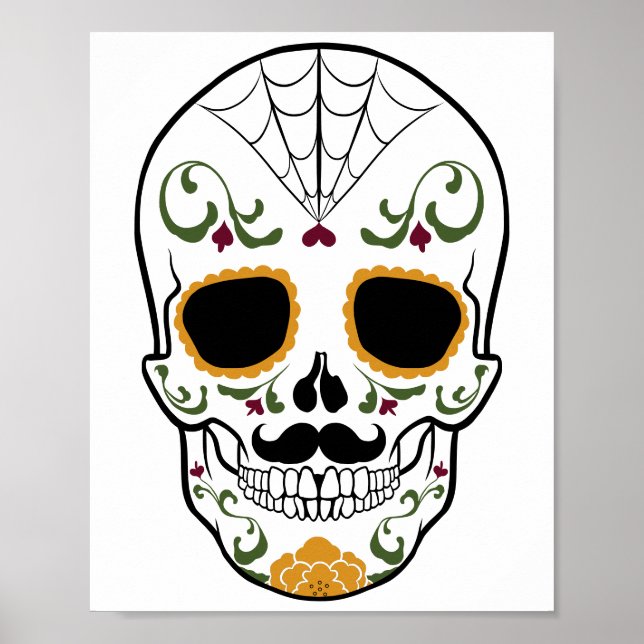 Customizable Sugar Skull Poster (Front)