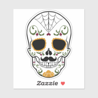 Customizable Sugar Skull Sticker