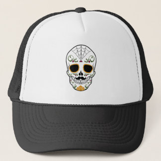 Customizable Sugar Skull Trucker Hat