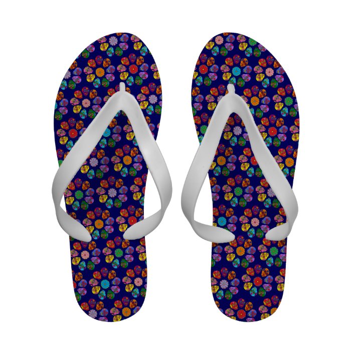 Customizable Sugar Skulls Flip Flops