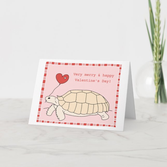 Customizable Sulcata Tortoise Card (Front)