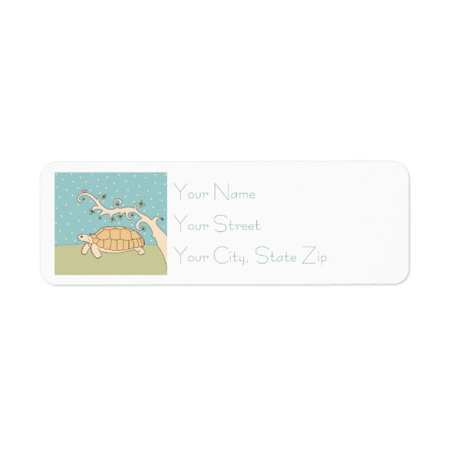 Customizable Sulcata Tortoise Labels (Front)