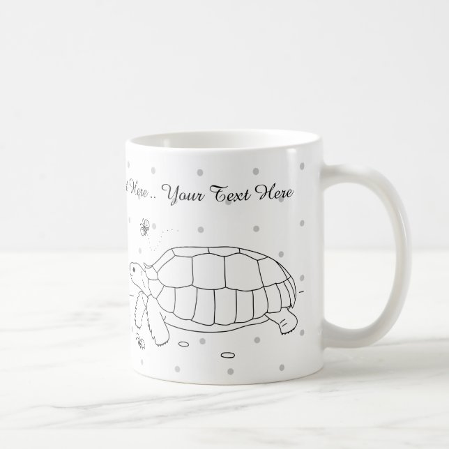 Customizable Sulcata Tortoise Mug (Right)