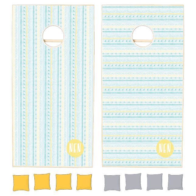 Customizable Summer Pattern Cornhole Set (Set)