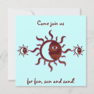 Customizable Sun and Moon Invitations