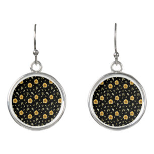 Customizable Sunflower Earrings