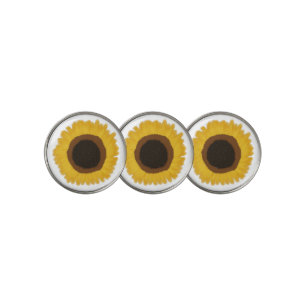 Customizable Sunflowers Golf Ball Marker