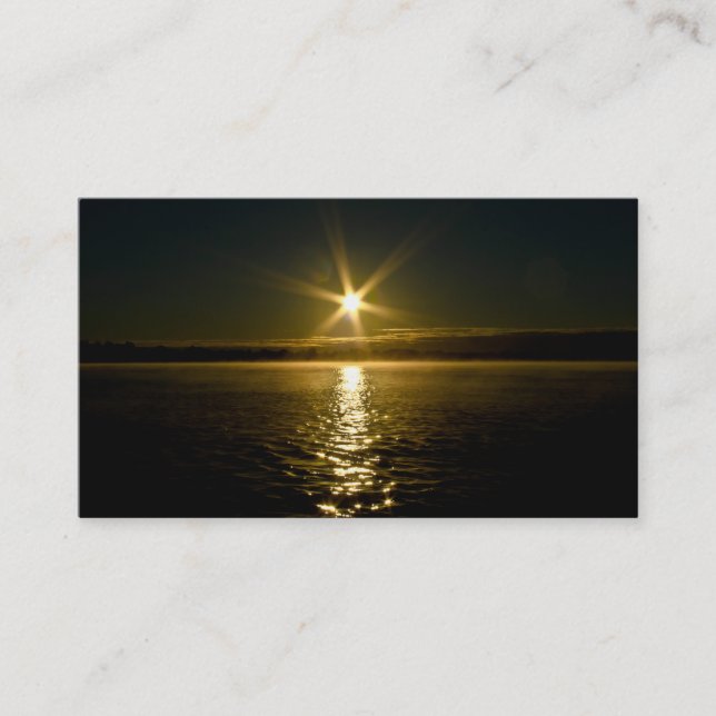 Customizable Sunrise Business Cards (Front)