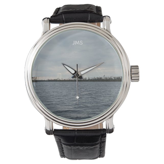 Customizable - Sunset light beams on Broad Creek Watch (Front)