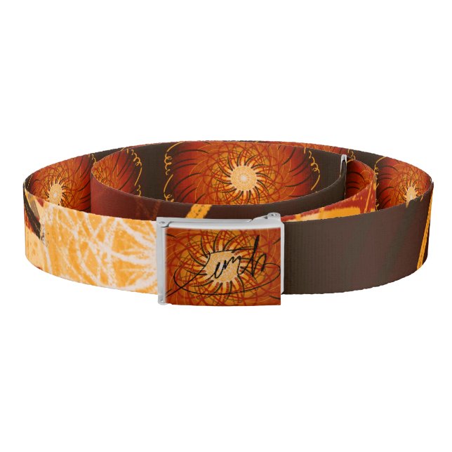 Customizable Sunset (Psychedelic spirograph) Belt (Coil)