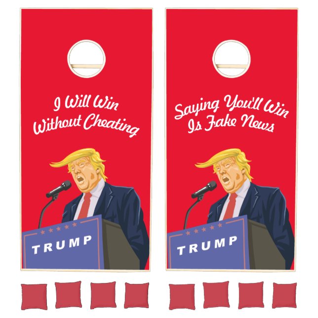 Customizable Super Competitive President Trump Cornhole Set (Set)