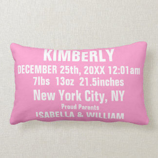 Customizable Super Cool Baby Girl Pillow (Pinky)