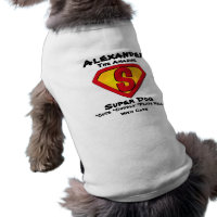 Customizable Super Dog T-Shirt Pet Clothing