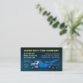 CUSTOMIZABLE Super Duty Towing BC Business Card (Standing Front)