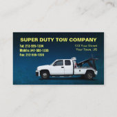 CUSTOMIZABLE Super Duty Towing BC Business Card (Back)