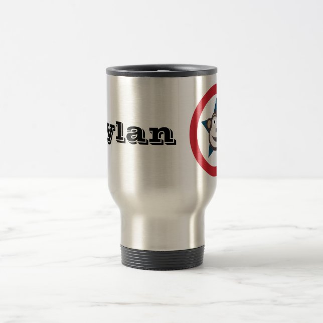 Customizable Super Monkey Travel / Commuter Mug (Center)