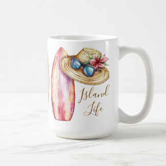 Customizable Surf’s Up Island Life  Coffee Mug