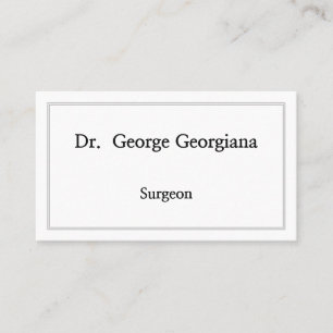 Customizable Surgeon Business Card