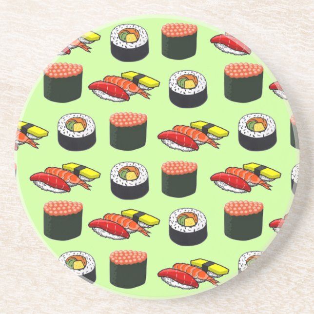 Customizable Sushi Drink Coaster (Front)
