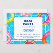 CUSTOMIZABLE SWIMMING POOL PARTY
