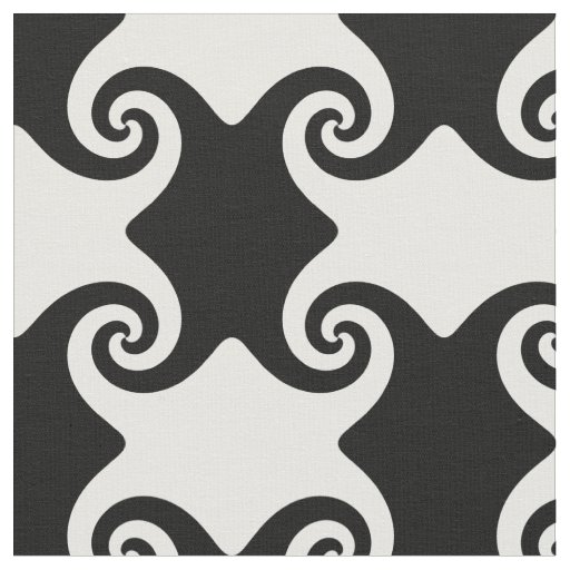 Customizable Swirl Shapes Celtic like Fabric