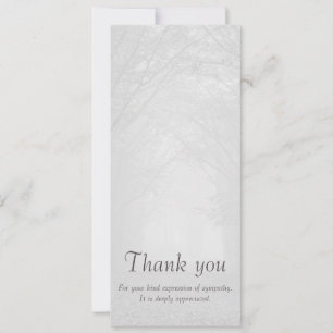 Customizable sympathy thank you vertical photocard invitation