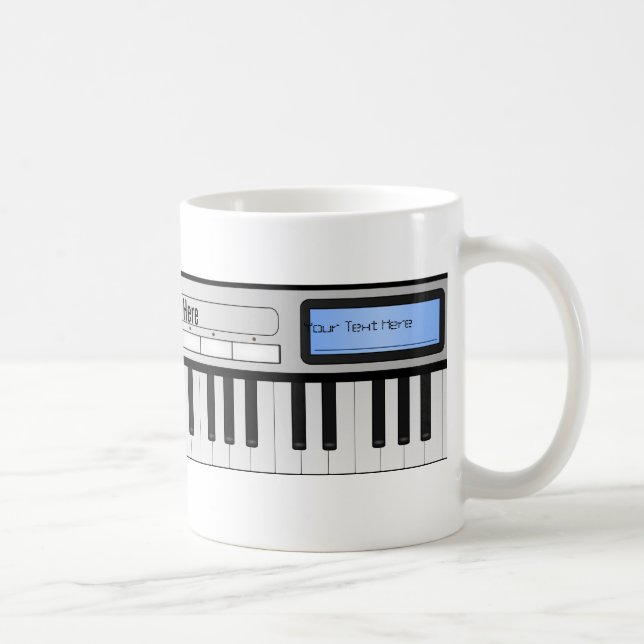 Customizable Synthesizer Keyboard Mug (Right)