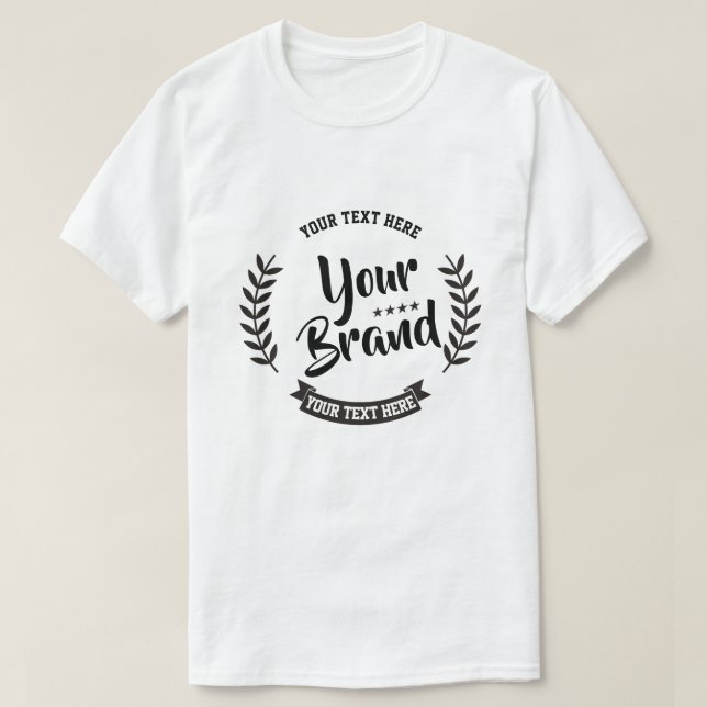 Customizable T-shirt, Create Your Own Brand T-Shirt (Design Front)