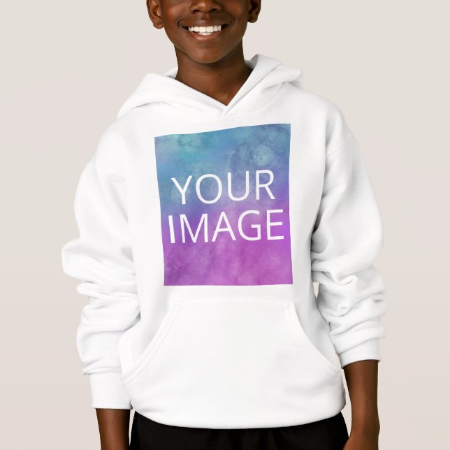 Customizable T-Shirt Template – Add Your Image Hoodie (Front)