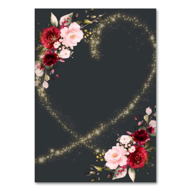 customizable table card (Front)