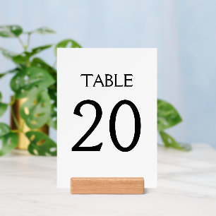 Customizable Table Number for Party, Table Sign Holder