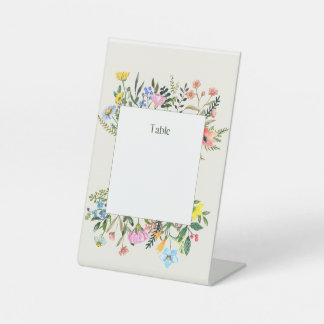 Customizable Table Number Placement Pedestal Sign