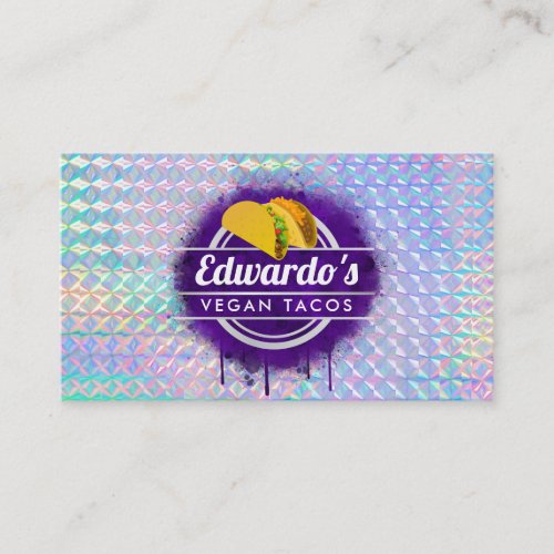 Customizable Taco business cards