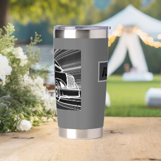 Customizable tall stainless steel tumbler
