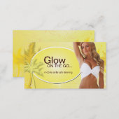 Customizable Tanning Salon Business Card (Front/Back)