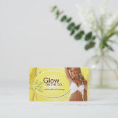 Customizable Tanning Salon Business Card (Standing Front)
