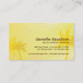 Customizable Tanning Salon Business Card (Back)