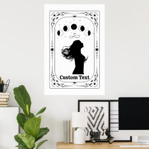 Customizable Tarot Feminist Magical Witchy Mystic Poster